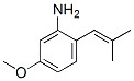 Benzenamine, 5-methoxy-2-(2-methyl-1-propenyl)- (9CI) Struktur