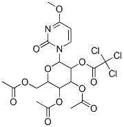 [4,5-diacetyloxy-6-(acetyloxymethyl)-2-(4-methoxy-2-oxo-pyrimidin-1-yl )oxan-3-yl] 2,2,2-trichloroacetate|