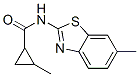 Cyclopropanecarboxamide, 2-methyl-N-(6-methyl-2-benzothiazolyl)- (9CI)|
