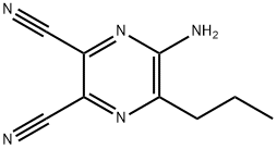 2,3-Pyrazinedicarbonitrile,5-amino-6-propyl-(9CI) Structure