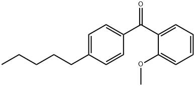2-METHOXY-4'-N-PENTYLBENZOPHENONE Struktur