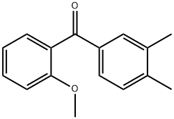 3,4-ジメチル-2'-メトキシベンゾフェノン 化学構造式