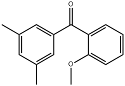 3,5-ジメチル-2'-メトキシベンゾフェノン 化学構造式