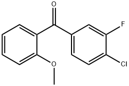 4-CHLORO-3-FLUORO-2'-METHOXYBENZOPHENONE