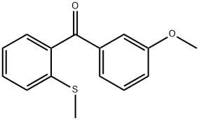 3-METHOXY-2'-METHYLTHIOBENZOPHENONE Struktur