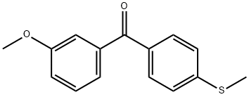 (3-甲氧基苯基)(4-(甲硫基)苯基)甲酮 结构式