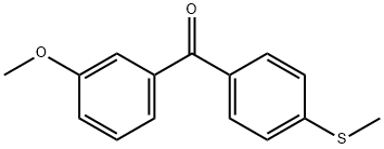 3-METHOXY-4'-METHYLTHIOBENZOPHENONE Structure