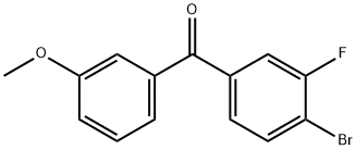 4-BROMO-3-FLUORO-3'-METHOXYBENZOPHENONE Structure