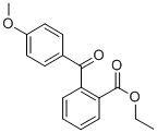 2-カルボエトキシ-4'-メトキシベンゾフェノン 化学構造式