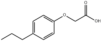 2-(4-丙基苯氧基)乙酸, 7507-32-6, 结构式