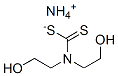 ammonium bis(hydroxyethyl)dithiocarbamate 结构式