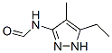 Formamide,  N-(5-ethyl-4-methyl-1H-pyrazol-3-yl)-,75077-06-4,结构式