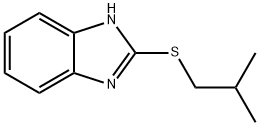 2-(Isobutylthio)-1H-benzimidazole,75080-14-7,结构式