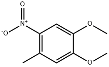 3,4-二甲氧基-6-硝基甲苯,7509-11-7,结构式