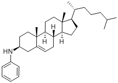 5-CHOLESTEN-3BETA-[N-PHENYL]AMINE 化学構造式