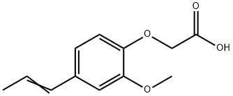 2-(2-甲氧基-4-丙-1-烯基-苯氧基)乙酸,7510-46-5,结构式