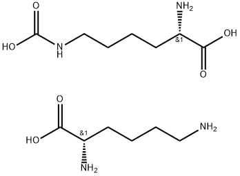 N6-carboxy-L-lysine, compound with L-lysine (1:1) 结构式