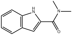 N,N-dimethyl-1H-indole-2-carboxamide 结构式