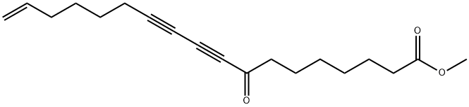 8-Oxo-17-octadecene-9,11-diynoic acid methyl ester 结构式