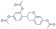 4-[7-(Acetyloxy)-3,4-dihydro-2H-1-benzopyran-3-yl]-1,3-benzenediol diacetate|
