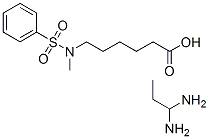 Hexanoic acid, 6-[methyl(phenylsulfonyl)amino]-, compd. with N,N-dimethyl-1,3-propanediamine Struktur