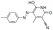 1,2-dihydro-6-hydroxy-4-methyl-2-oxo-5-[(p-tolyl)azo]nicotinonitrile|1,2-二氢-6-羟基-4-甲基-5-[(4-甲基苯基)偶氮]-2-氧-3-吡啶腈