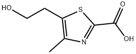 5-(beta-hydroxyethyl)-4-methylthiazole-2-carboxylic acid,75113-60-9,结构式