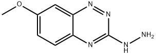 3-ヒドラジノ-7-メトキシ-1,2,4-ベンゾトリアジン 化学構造式