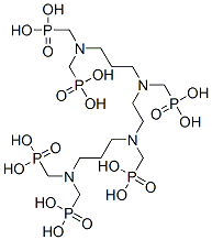 [ethane-1,2-diylbis[[3-[bis(phosphonomethyl)amino]propyl]imino]bis(methylene)]bisphosphonic acid 结构式