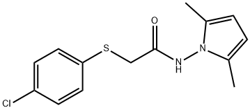 2-((4-Chlorophenyl)thio)-N-(2,5-dimethyl-1H-pyrrol-1-yl)acetamide|