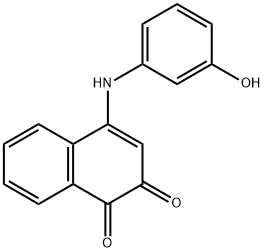 4-(3-HYDROXYANILINO)-1,2-DIHYDRONAPHTHALENE-1,2-DIONE,75140-04-4,结构式