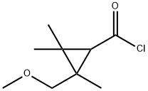 Cyclopropanecarbonylchloride,2-(methoxymethyl)-2,3,3-trimethyl-(9CI) 化学構造式