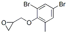 [(2,4-dibromo-6-methylphenoxy)methyl]oxirane 结构式