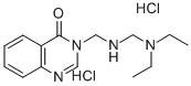 3-((((Diethylamino)methyl)amino)methyl)-4(3H)-quinazolinone dihydrochl oride Struktur