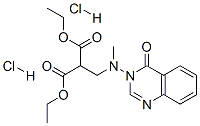 diethyl 2-[[(4-oxoquinazolin-3-yl)methylamino]methyl]propanedioate dih ydrochloride Struktur