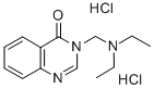 4(3H)-Quinazolinone, 3-((diethylamino)methyl)-, dihydrochloride 结构式