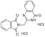 1H-Isoindole-1,3(2H)-dione, 2-((4-oxo-3(4H)-quinazolinyl)methyl)-, dih ydrochloride Structure