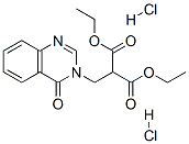 diethyl 2-[(4-oxoquinazolin-3-yl)methyl]propanedioate dihydrochloride 化学構造式