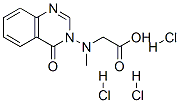 2-[(4-oxoquinazolin-3-yl)methylamino]acetic acid trihydrochloride Structure