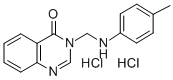 3-(((4-Methylphenyl)amino)methyl)-4(3H)-quinazolinone dihydrochloride,75159-50-1,结构式