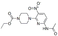4-(6-Acetylamino-3-nitro-2-pyridyl)-1-piperazinecarboxylic acid ethyl ester,75167-23-6,结构式