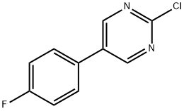 PyriMidine, 2-chloro-5-(4-fluorophenyl)- 化学構造式