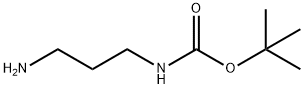 N-(tert-ブトキシカルボニル)-1,3-ジアミノプロパン 化学構造式
