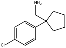 C-[1-(4-CHLORO-PHENYL)-CYCLOPENTYL]-METHYLAMINE 化学構造式