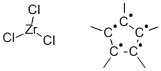 五甲基环戊二烯基三氯化锆(IV), 75181-07-6, 结构式