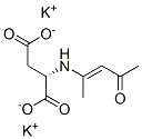 dipotassium N-(1-methyl-3-oxobut-1-enyl)-L-aspartate Structure