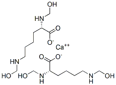 calcium bis[N2,N6-bis(hydroxymethyl)-L-lysinate],75195-64-1,结构式