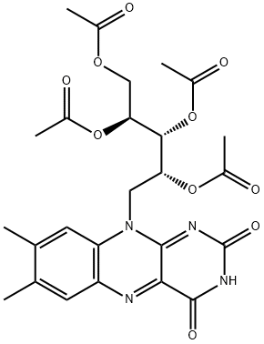 リボフラビンテトラアセタート 化学構造式