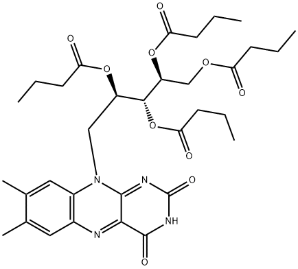 RIBOFLAVINE TETRABUTYRATE Structure