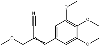 3,4,5-三甲氧基-2-(甲氧甲基)肉桂腈 结构式
